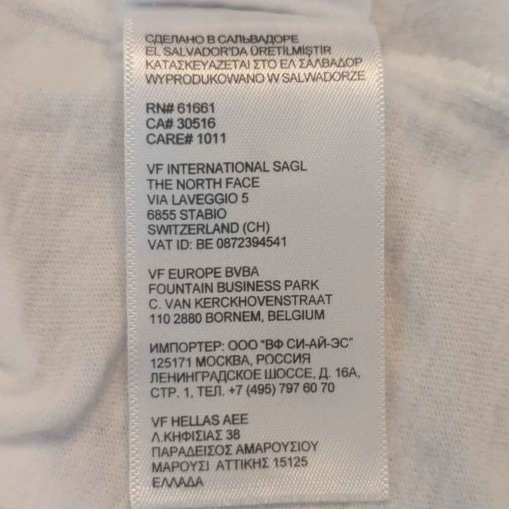 The North Face International Collection Patriotic USA Flag LS T-shirt Men's XL